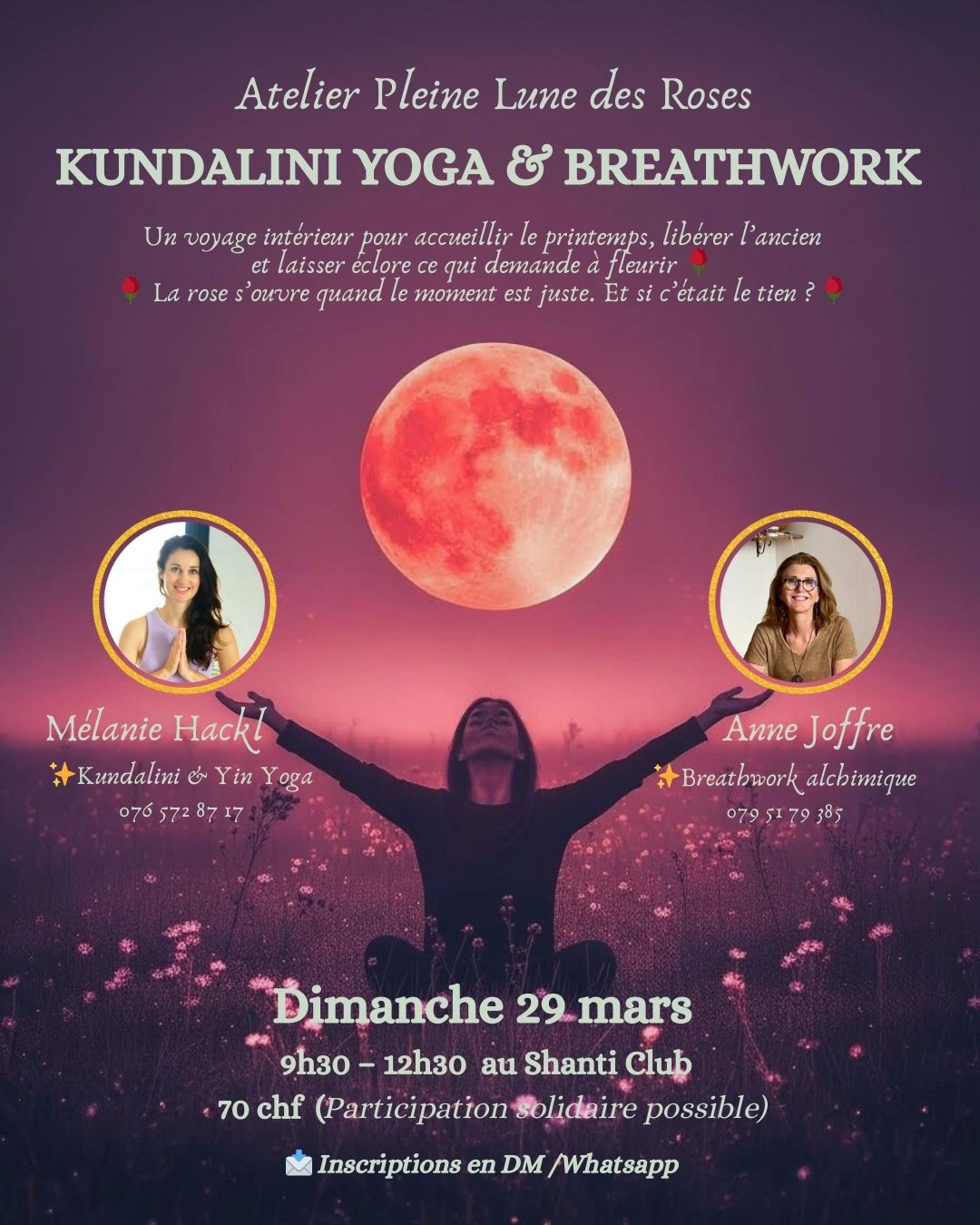 Pleine lune des Roses KY et BW 29 mars